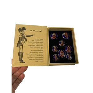 Vintage Trafalgar Old English Military Buttons reproduction